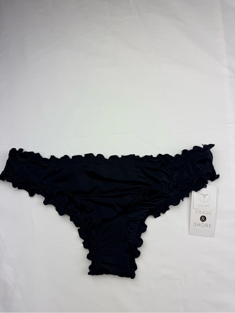 Shade & Shore women’s Black Ruffle Bikini Bottom